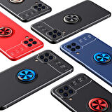 Galaxy A22 4G Uyumlu Zore Ravel Silikon Kapak-Kırmızı