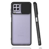Galaxy M32 Uyumlu Zore Lensi Kapak-Siyah