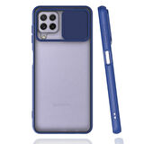 Galaxy M32 Uyumlu Zore Lensi Kapak-Lacivert