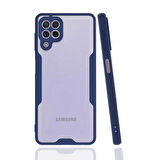 Galaxy M22 Uyumlu Zore Parfe Kapak-Lacivert
