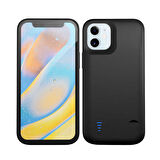 iPhone 12 Zore Şarjlı Kılıf-Siyah