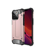iPhone 13 Pro Uyumlu Zore Crash Silikon Kılıf-Rose Gold