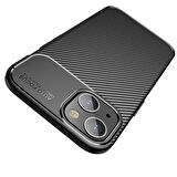 iPhone 13 Mini Uyumlu Zore Negro Silikon Kılıf-Siyah