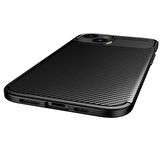 iPhone 13 Mini Uyumlu Zore Negro Silikon Kapak-Kahverengi