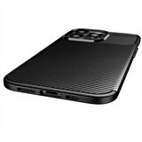 iPhone 13 Pro Uyumlu Zore Negro Silikon Kılıf-Kahverengi