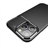 iPhone 13 Pro Max Uyumlu Zore Negro Silikon Kılıf-Siyah