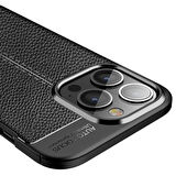 iPhone 13 Pro Uyumlu Zore Niss Silikon Kılıf-Siyah