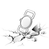 ​Zore Airtag 06 Uyumlu Silikon Anahtarlık-Renksiz