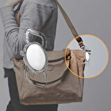 ​Zore Airtag 06 Uyumlu Silikon Anahtarlık-Renksiz