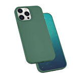 iPhone 13 Pro Max Uyumlu Zore Silk Silikon-Koyu Yeşil