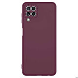 Galaxy M22 Uyumlu Zore Mara Lansman Kapak-Koyu Mor