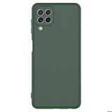 Galaxy M32 Uyumlu Zore Mara Lansman Kapak-Koyu Yeşil