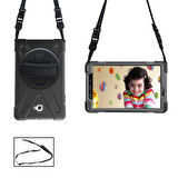 Galaxy Tab A T580 10.1 ​İNC Defender Tablet Silikon - Siyah