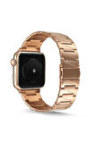 Apple Watch 42mm Uyumlu Krd-48 Metal Kordon Rose Gold