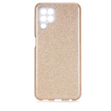 Galaxy A22 4G Uyumlu Zore Shining Silikon-Gold