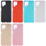 Galaxy A22 4G Uyumlu Zore Shining Silikon-Gold