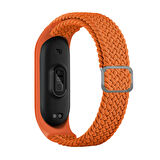 Xiaomi Mi Band 3 Uyumlu KRD-49 Örgü Zore Kordon-Papaya