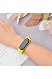 Xiaomi Mi Band 6 Uyumlu Krd-49 Örgü Kordon-mavi