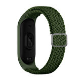 Xiaomi Mi Band 3 Uyumlu KRD-49 Örgü Zore Kordon-Yeşil