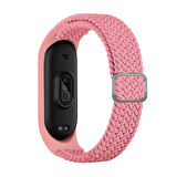 Xiaomi Mi Band 4 Uyumlu KRD-49 Örgü Zore Kordon-Pembe