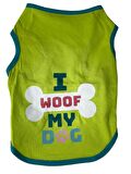 Petmamacı Kedi ve KÜÇÜK Köpek T-Shirt Yeşil S EN:24 BOY:32CM