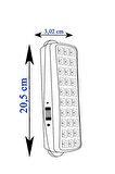 Noas YL05-1001 Datça 30 Ledli Işıldak - Şarjlı Acil Aydınlatma Kiti - Beyaz Işık 