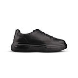 Erkek Sneaker - Siyah, Hakiki Deri