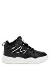 M.P 242-1827ZN Kadın Sports Hi Sneaker Ayakkabı Siyah - Beyaz