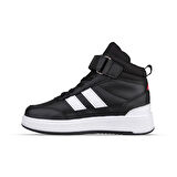 Büyük Erkek Çocuk Sneaker Bot - Siyah-Beyaz, Bilek Boy