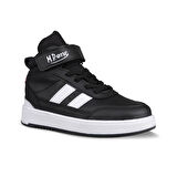 Büyük Erkek Çocuk Sneaker Bot - Siyah-Beyaz, Bilek Boy