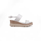 Kadın Günlük Sandalet - Beyaz, Deri