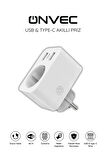 Onvec USB Type-C Akıllı Tekli Priz