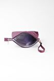 Kadın Basic Clutch Çanta Monogram Desenli Logolu Bordo Siyah (4010B) 214009