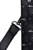 Kadın Basic Clutch Çanta Monogram Desen Siyah Gri (4034SG) 214031