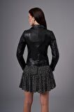 Jaquetta Siyah Deri Mont 211568