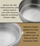 3’lü Çelik Güveç Model Saklama Kabı 6 Parça