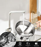 Çelik İndüksiyon Taban Kaçerola Sosluk Sütlük 16cm