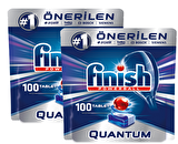Finish Quantum 100 Yıkama Tablet Bulaşık Makinesi Deterjanı 2x50 Adet 