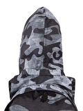 Morikukko Camo Basic Grey Çıkabilir Kapüşonlu Sırt Çantası