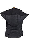 Morikukko Puffer Shadow Black Çıkabilir Kapüşonlu Sırt Çantası