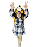Morikukko Kids Tiger Çıkabilir Kapüşonlu Çocuk Sırt Çantası
