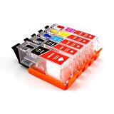 Canon PGI-580 CLI-581 Uyumlu Kolay Dolan Kartuş - 5 Renk