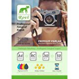Rovi Rapunzel Parlak Fotoğraf Kağıdı 260gsm 50yp A4 - 21x30  Epson Canon Hp Uyumlu