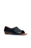 Bueno Shoes Siyah Deri Kadın Klasik Ayakkabı 01wj1605