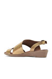 Bueno Shoes Bronz Deri Kadın Sandalet 01wl1508