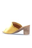 Bueno Shoes Sarı Deri Kadın Topuklu Terlik 01wn4002