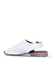 Bueno Shoes Beyaz Deri Kadın Sandalet 01wn5000