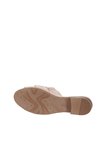 Bueno Shoes Gri Deri Kadın Topuklu Terlik 01wn5101