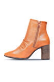 Bueno Shoes Taba Deri Kadın Topuklu Bot 01wp1000