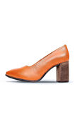 Bueno Shoes Taba Deri Kadın Topuklu Ayakkabı 01wp1002